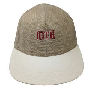 Town Talk Baseball Cap Brown One Size Herringbone Hawley Open 1999 HTEH Hat